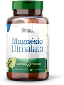 Magnésio Dimalato 1000mg (1g) - 60 Cápsulas - Suplemento Mineral para Energia, Redução de Fadiga Muscular e Bem-Estar - Alta Biodisponibilidade e Absorção - Auxilia no Metabolismo Energético