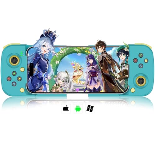 arVin Bluetooth Controller for iPhone/iPad/MacBook/iOS/Android/Samsung/Tablet/PC Wireless Gamepad Joystick with Back Button, Analog Triggers, Stretchable, Direct Play for Call of Duty, Genshin Impact