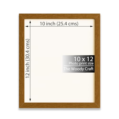Image of Photo Frame 10x12 inch | Brown Photo Frame For Wall That Matches Classic Interiors | Wall Frame For Home Decoration | Wooden Photo Frames With Strong Build | Aesthetic Photo Frames For Calm Vibes