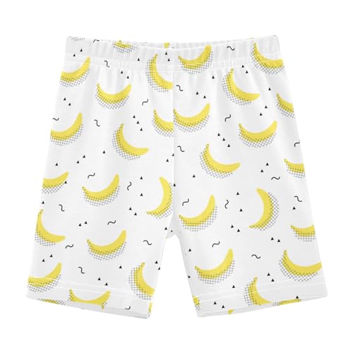 JHKKU Girls Banana Shorts Cotton Cartwheel Bike Kids Biker Under Dress Dance Short Girl Clothes 6T