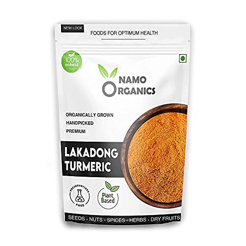 Indian Natural Grocery NAM Organics - Lakadong Turmeric Powder from Organic Farms in Meghalaya - 250 Gm - High Curcumin (8-10%) - Words Best Haldi (Curcuma Longa)