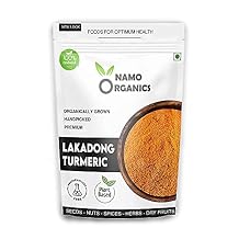 Admart Namo Organics - Lakadong Turmeric Powder from Organic Farms in Meghalaya - 500 Gm - High Curcumin 8-10% - Words Best Haldi Curcuma Longa 500 Gm