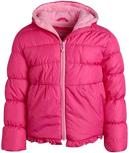 Wippette Girls Heavyweight Insulated Ski Jacket and Snow Bib Snowsuit Set, Size 4, Pink
