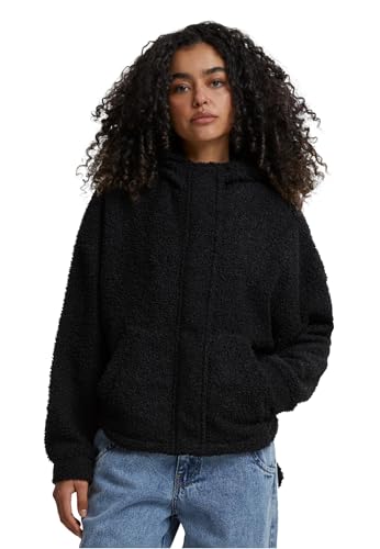 Urban Classics veste Sherpa femme blouson court fausse fourrure mouton manteau chaud hiver
