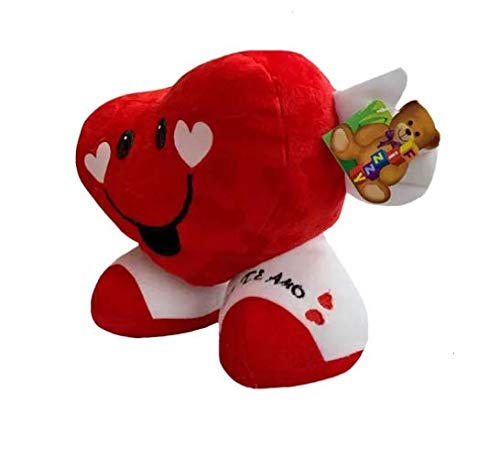 Coração Vermelho De Pelúcia Eu Te Amo 25cm