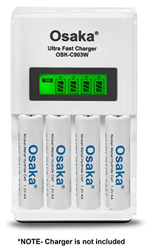 Image of Osaka NI-MH HR06 4xAA 3000mAh Enelong Rechargeable Battery Set