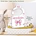 JMOST Pink Bows Baby Closet Dividers for Nursery Closet Organizer, Newborn to 24 Months Size Clothes, Hangers with Size Dividers, Double Sided