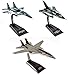- Lot de 3 Avions de Combat Militaire 1/100 : F-14A Tomcat US Navy VF-84 (Film Top Gun) + MIG-29SMT + Tornado IDS (CP:1+2+3)
