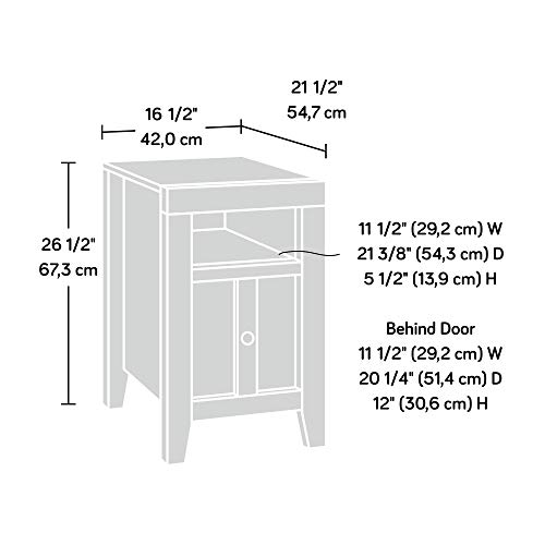 Sauder Dakota Pass Side Table, Craftsman Oak Finish #TOP2