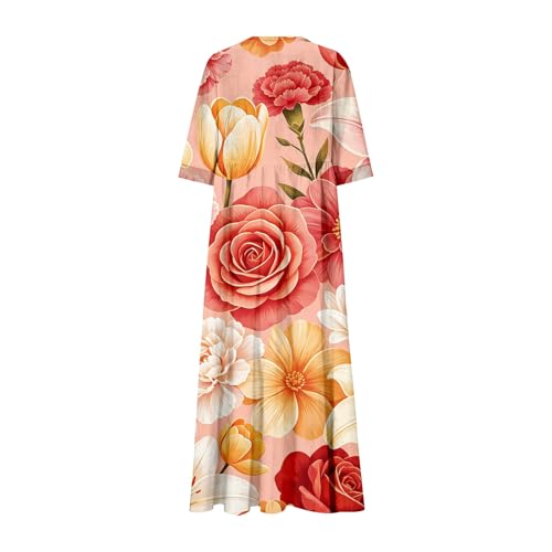 Robe longue à fleurs femme robe d'été ample style bohème chic - 4