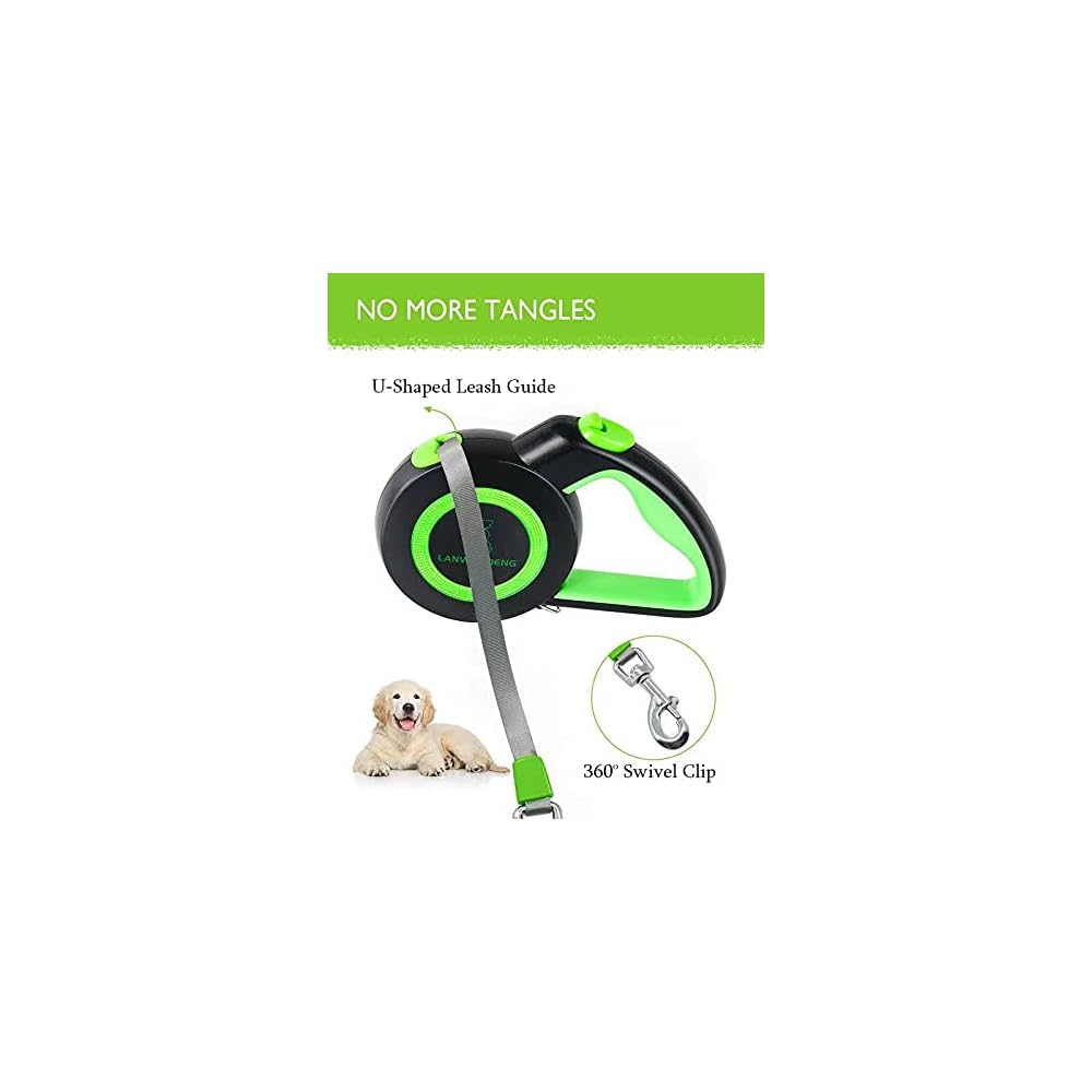 Durable Dual Retractable Dog Leash with Anti-Chewing UK Ubuy