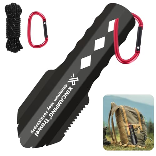 XINCAMPING Ultralight Backpacking Trowel Shovel (Black)