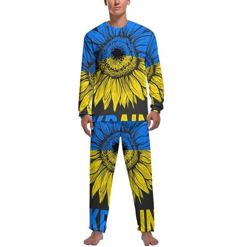 Pijama homme haut et bas vêtement de nuit manche longue et pantalon décontracté
