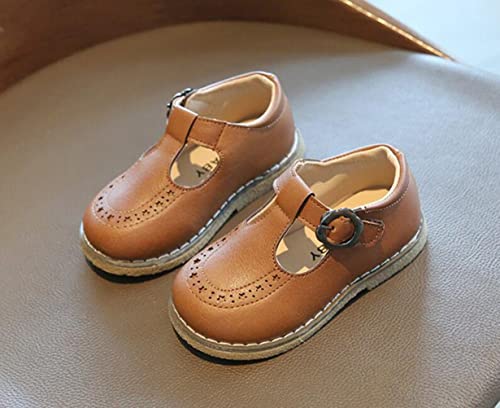 Girls School Uniform Shoes T-Strap Flats Dress Shoes4