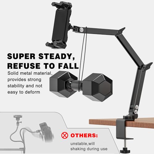 Support tablette lit anti mal de cou avec bras mécanique ajustable - 6