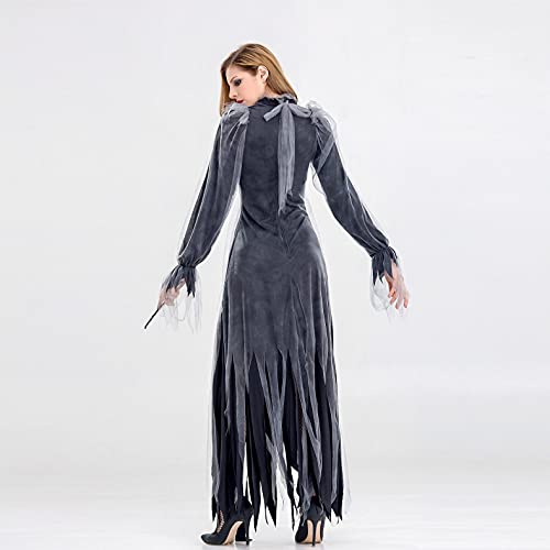Briskorry Halloweenkostuums voor dames, zwarte sexy jurk, vleermuis, engelenduivel, vampier, heks, jurk, volwassenen, cosplay, accessoires, Halloween, carnaval, feestjurk + kraag - Image 7