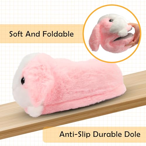 Image of Women Animal Slippers Cute Plush House Shoes Warm Novelty Cartoon | Slippers Gifts for Birthday Christmas
