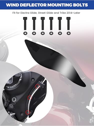 Image of 38Pcs Stainless Steel Inner Batwing Fairing Bolt Windshield Trim Screw, Motorcycle Windshield Bolts Fit for Harley Touring Street Glide Tri Glide Road Glide Trike Electra Glide models 1996-Up