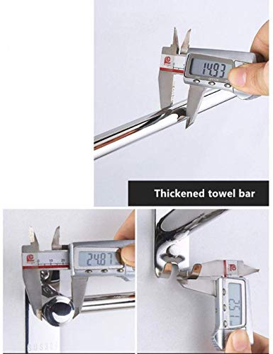 Barre de serviette en acier inoxydable de 50 cm LWX - 4