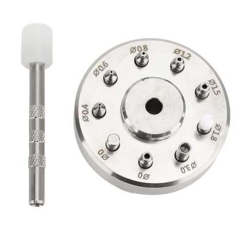 Assista Hands Fitting Setter Presser Pusher Setter Profissional Aço Inoxidável Manual Watch Needle Holder com 9 Dicas para Relojoeiros e entusiastas do reparo do relógio