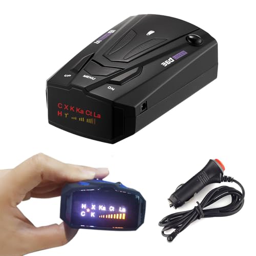 360° V7 GPS-Radarwarner, V7 Auto-Radarwarner, 16-Band-Laser-Erkennung, Unterstützung Von Radar-/Navigations-Sprachansagen, 180°-Erkennung Von Lasersignalen, Mit LED-Anzeige, Für Blitzer-Erkennung