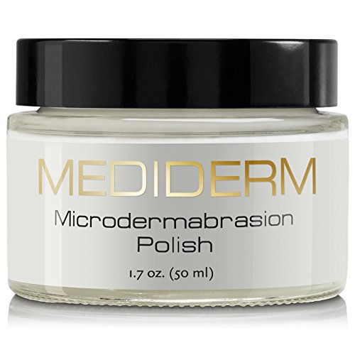 MediDerm Microdermabrasion Polish and Exfoliating Cream - Scrubs and Exfoliates Dead Skin, Reduces Blackheads, Acne Blemishes and Fine Wrinkles. All In One Facial Treatment.