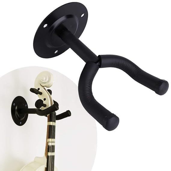 Image of CERLINK Guitar Wall Hanger, Guitar Wall Mount, Guitar Hanger Wall Hook Stand Rack for Acoustic | Electric | Bass Guitar | Banjo | Mandolin, Guitars Accessories (Pack of-5)