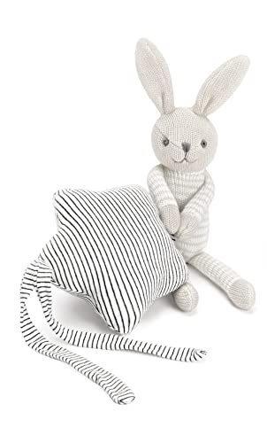 Mousehouse Gifts - Musical Soft Toy Rabbit for Nursery, Cotton Singing Teddy with Lullaby for Babies
