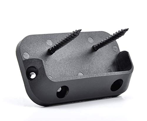 Myard Deck Horizontal Railing Connectors Brackets With Screws For 2X4 (Actual 1.5X3.25) Inches Pressure-Treated Wood Moulded Handrail (2 Pcs, Black) #TOP5