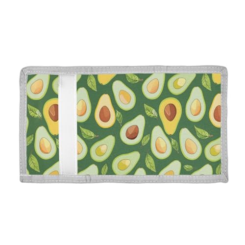 ALAZA Kids Wallets for Boys Girls Toddler Trifold Wallet Children Small Avocado Green Cute with Zipper Coin Pocket2