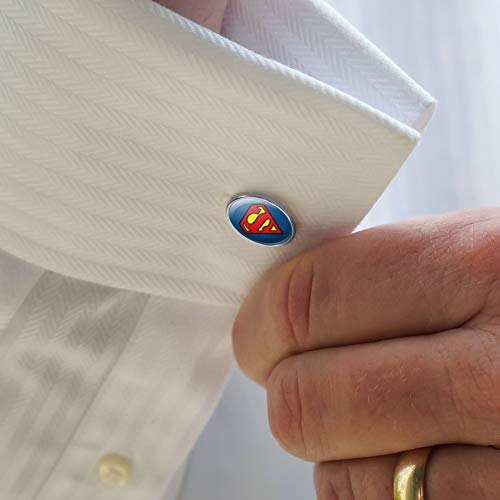 Set de Mancuernas Redondas con Logo Superman Plateado miniatura 2