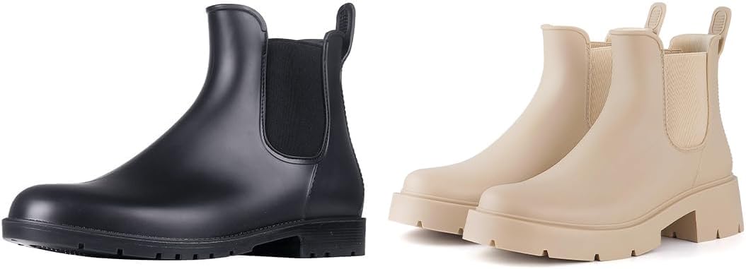 Asgard Women's Ankle Rain Boots - Platform Comfort
