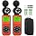 2Packs-Pro HVAC Anemometer,Air Velocity Meter Measuring Wind Speed/Wind Temp AP-846A and AP-189A Manometer Gas Pressure Tester