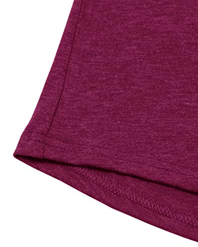 Topstype Women's Long Sleeve Henley Tops Pullover with Buttons Down Casual Loose Fit V-Neck Tunics