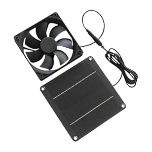 Renchey Solar Dachboden Ventilator 20W Wasserdicht - Solarlüfter Mit Panel - Tragbarer Ventilator Für Hund Garage Gazebo Dachboden Haus Dach