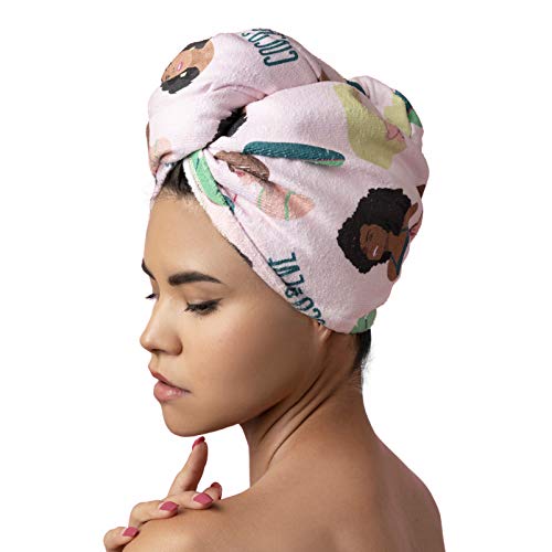 Coco & Eve New Limited Edition Serviette turban pour cheveux - en microfibres - pour tous types de cheveux
