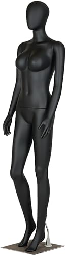 Miniatura 3 de Maniquí de disfraz femenino de cuerpo completo de 72.8 pulgadas con brazos móviles, equipado con soporte y base, adecuado para tiendas de ropa al