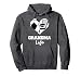 Grandma Life Heart Funny Soccer Hockey Grandma Pullover Hoodie