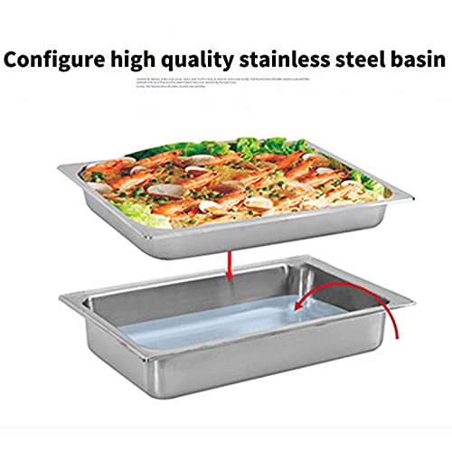 Tweepots slowcooker, voedselverwarmer en buffetserver, 600 W, 2 x 4 liter kookpotten, zilver, B - Afbeelding 3