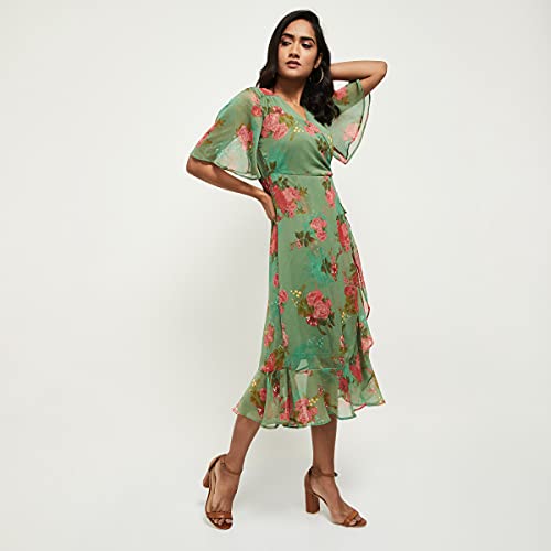 Image of Max Women Floral Printed Midi Dress