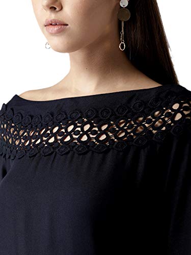 Image of Style Quotient Women Solid Viscose Rayon Smart Casual top