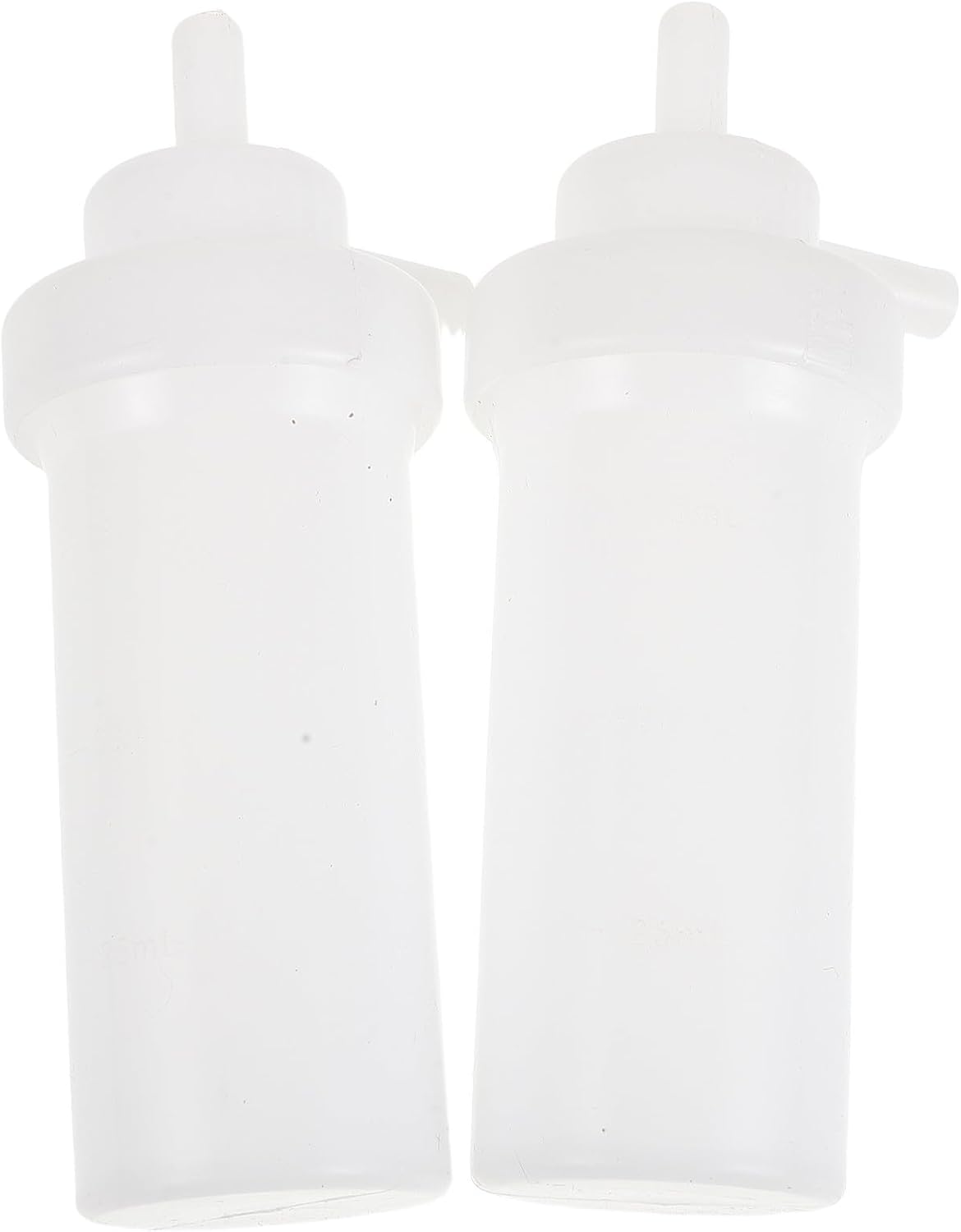 2pcs Scientific Bubble Absorption Bottle 75ml Polyethylene Lab Bottle | White, Chemically Stable Material, High Transparency Design, for Environmental Monitoring and Laboratory Use