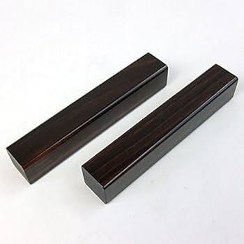 Amazon | 黒檀文鎮 書道用 二本組丸面 120×22×22mm 350g | 文鎮