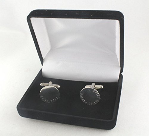 Mancuernillas de plata sterling hechas a mano miniatura 4