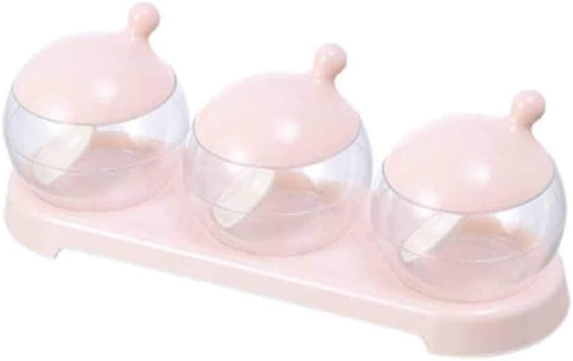 1 Set Seasoning Box Pepper Spice Shaker Salt Seasoning Container Plastic Kitchen Cruet Condiment Bottle Jars(black-JoJo's Bizarre Adventure1)