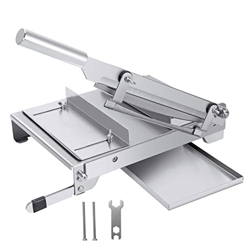 Hanchen 骨切り包丁 240mm 野菜/肉類/薬種/デリカテッセン/豚や牛などの骨 小型 ステンレス 手動式 家庭用 業務用