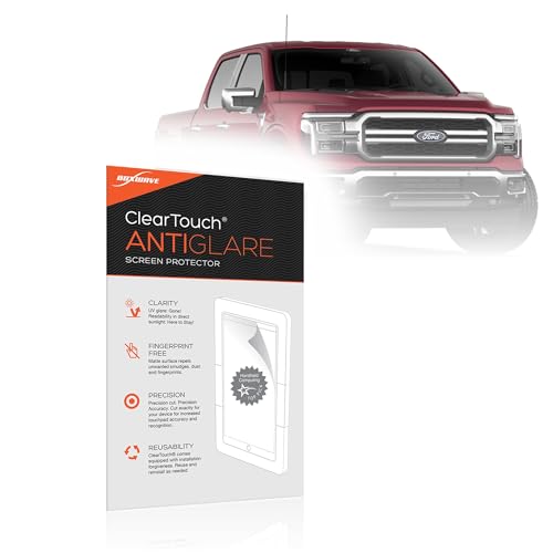 BoxWave Screen Protector Compatible with Ford 2026 F-150 Display (12 in) - ClearTouch Anti-Glare (2-Pack), Anti-Fingerprint Matte Film Skin