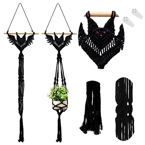 Image for Bat Macrame Plant Hanger