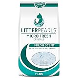 Litter Pearls Micro Fresh Scented Non-Clumping Crystal Cat Litter with Odorbond, 7 lb