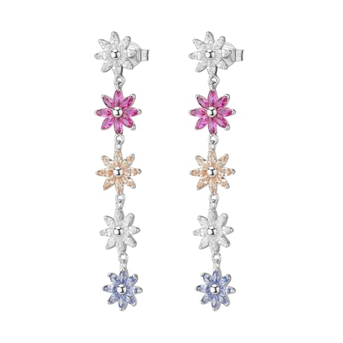 Boucles d'oreilles argent Rosato Gaia RZGA76, l'excellence du zircone serti